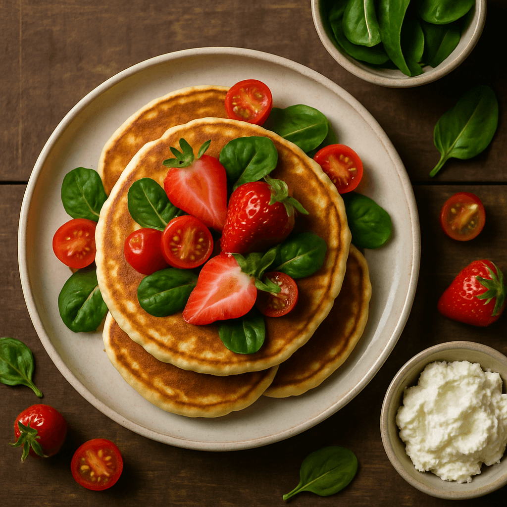 Fluffy Vegetarian Ricotta Pancakes