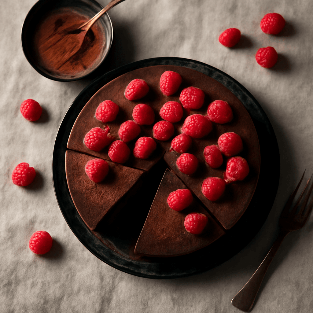 Decadent Chocolate Raspberry Truffle Cake